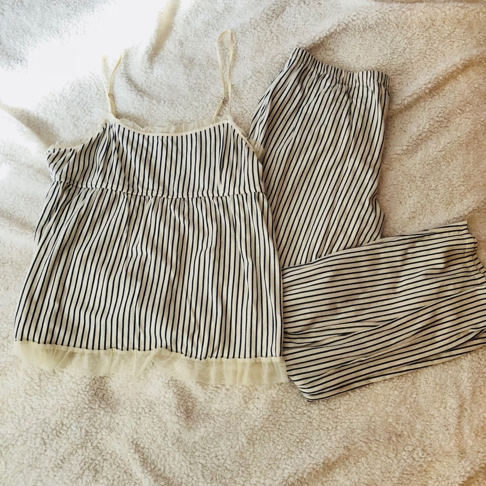 Striped pajama set